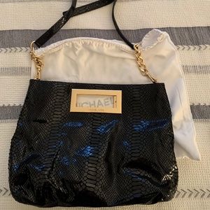 Michael Kors black gold bag